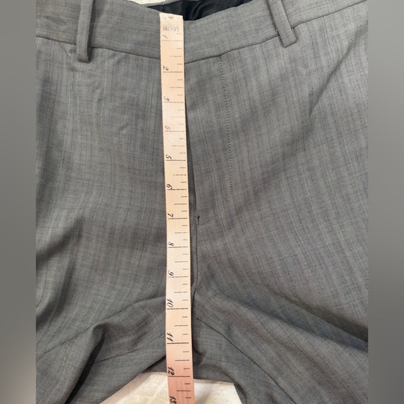 Theory Mens Gray Stripe Wool Pants size 33x33 Flat Front Jace s/durant trousers - Picture 7 of 8